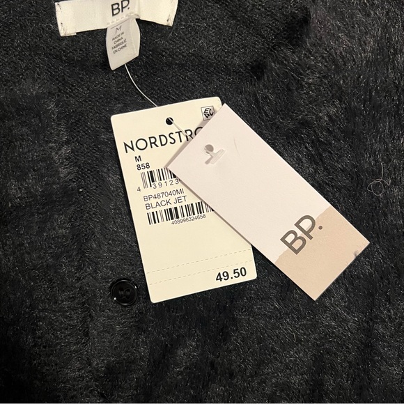 BP Fuzzy Black Cardigan Sweater with buttons - Picture 5 of 5